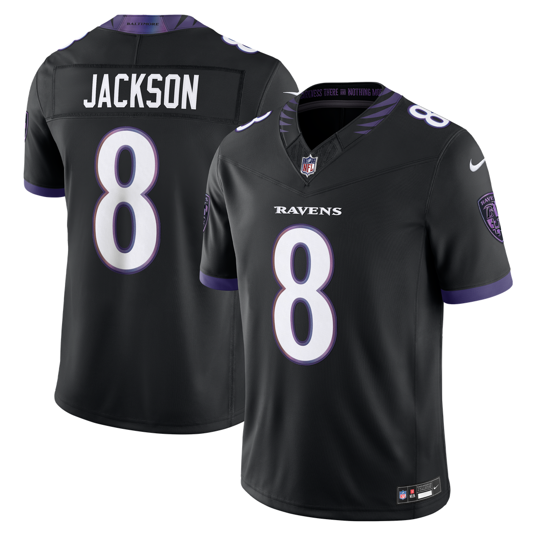 Lamar Jackson Baltimore Ravens Black Alternate Alternate Vapor F.U.S.E. Stitched Limited Jersey