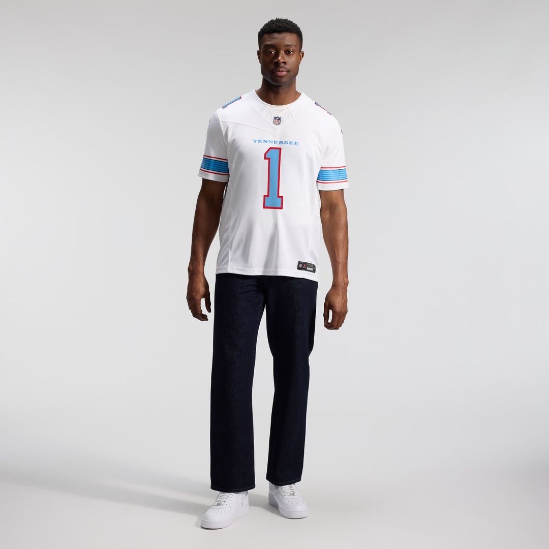 Cameron Ward Tennessee Titans Light Blue Team Vapor F.U.S.E. Stitched Limited Jersey