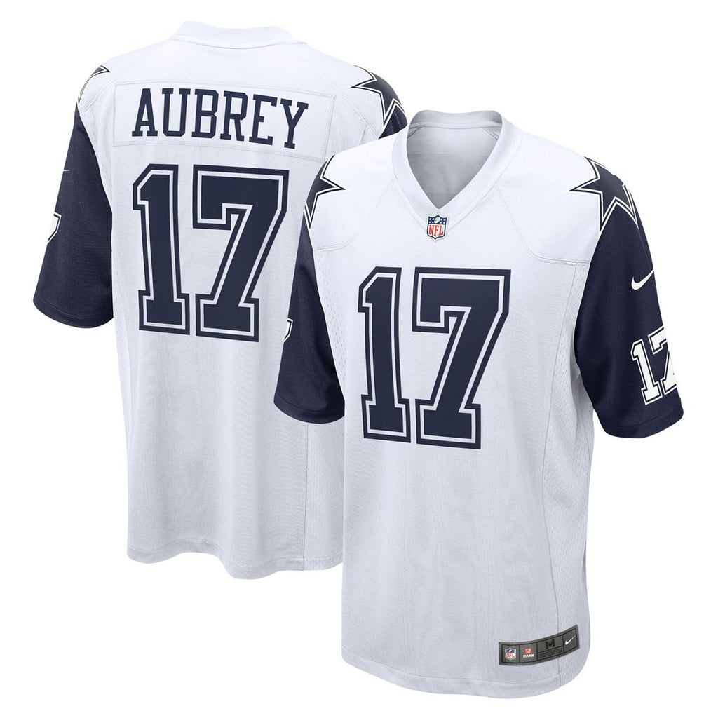 Brandon Aubrey Dallas Cowboys White Alternate Game Team Jersey