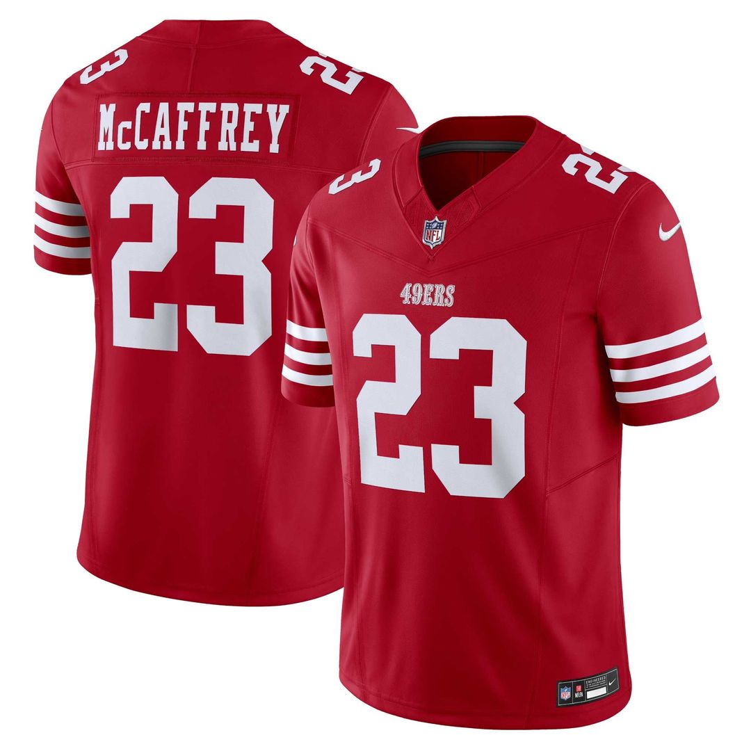 Christian McCaffrey San Francisco 49ers Scarlet Vapor F.U.S.E. Limited Jersey