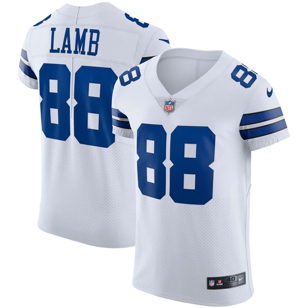 CeeDee Lamb Dallas Cowboys White Vapor Elite Jersey