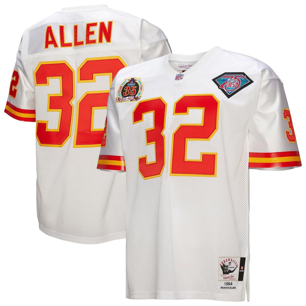 Marcus Allen Kansas City Chiefs 1994 White Authentic Throwback Retired Player Jersey