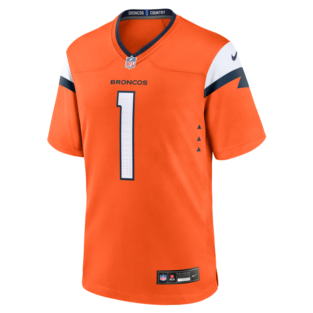 Evan Engram Denver Broncos Orange Team Game Jersey