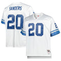Barry Sanders Detroit Lions White Big & Tall 1996 Retired Player Replica Jersey