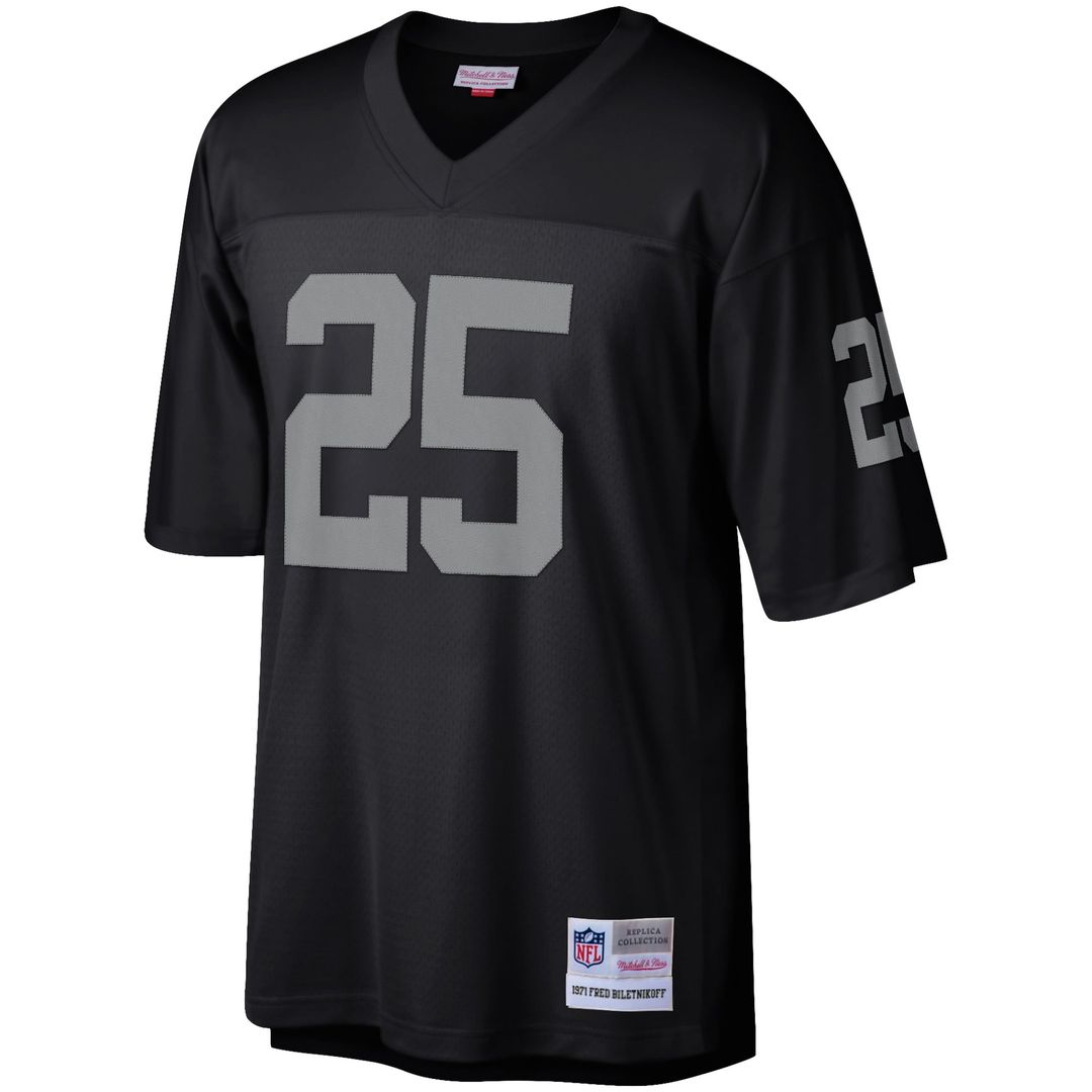 Fred Biletnikoff Las Vegas Raiders Black Retired Player Legacy Replica Jersey