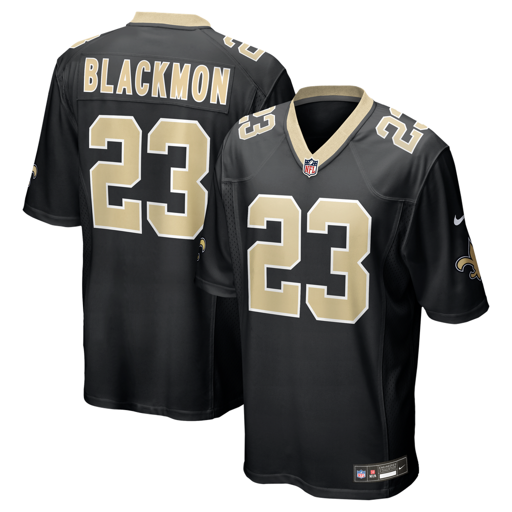 Julian Blackmon New Orleans Saints Black Team Game Jersey
