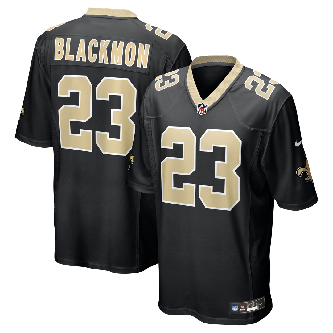 Julian Blackmon New Orleans Saints Black Team Game Jersey