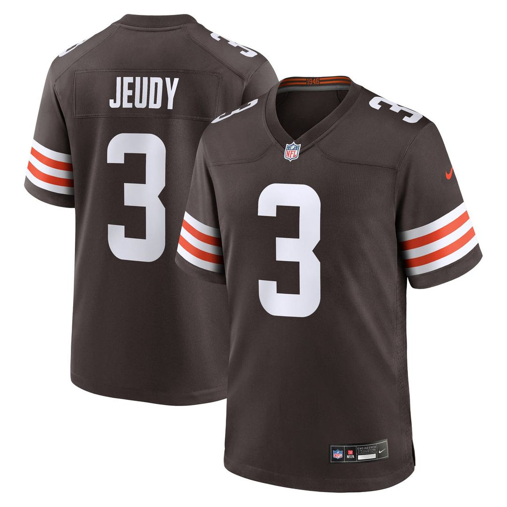 Jerry Jeudy Cleveland Browns Brown Game Jersey