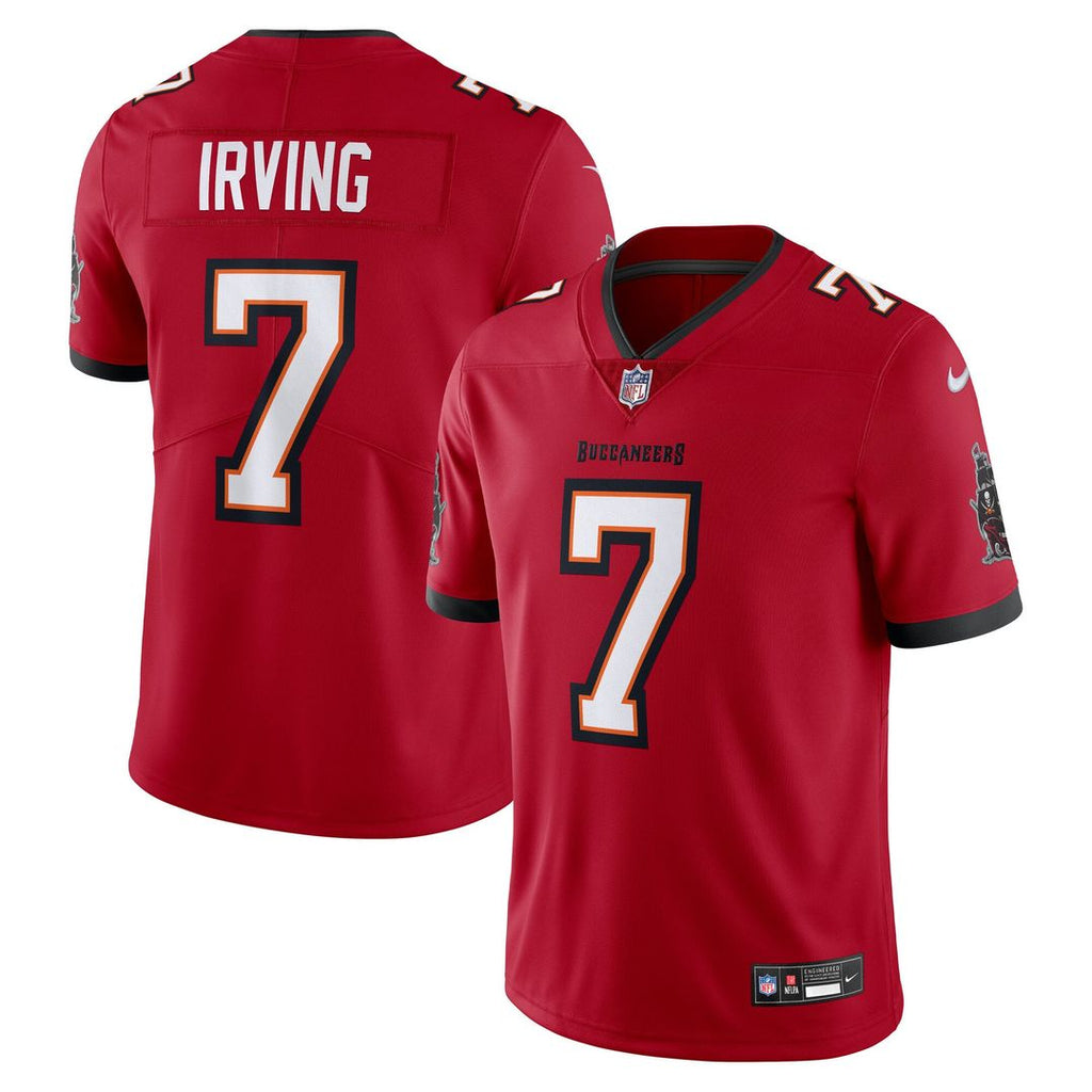 Bucky Irving Tampa Bay Buccaneers Red Vapor Untouchable Stitched Limited Jersey