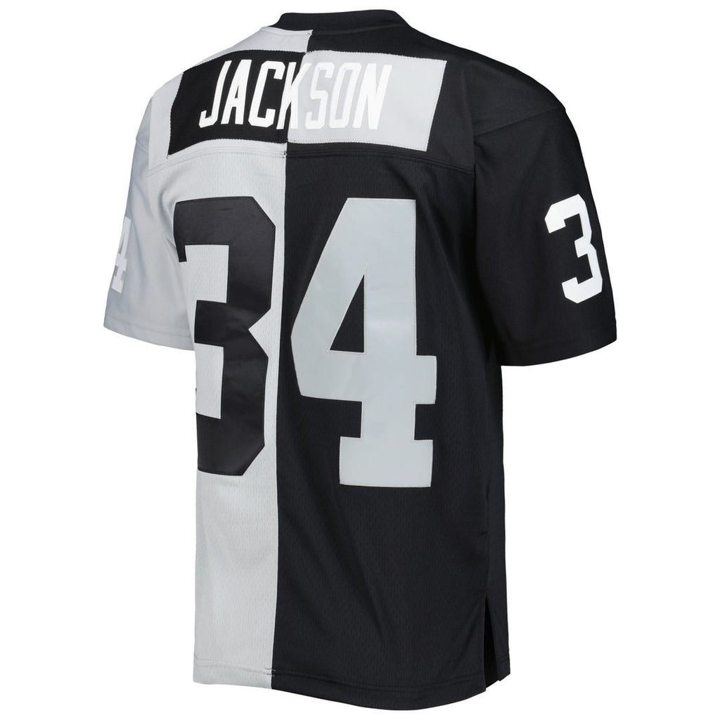 Bo Jackson Las Vegas Raiders Black/Silver 1988 Split Legacy Replica Jersey