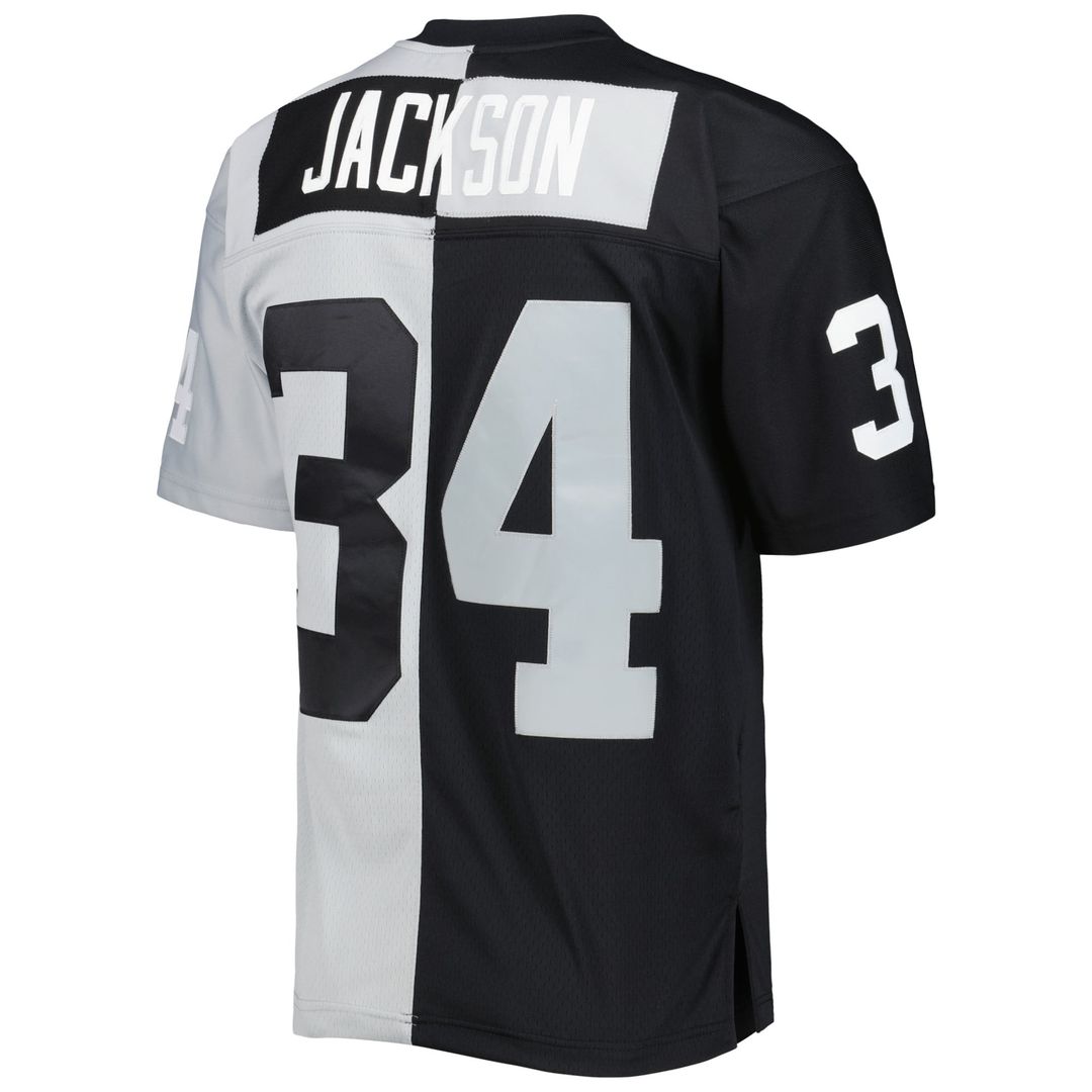 Bo Jackson Las Vegas Raiders Black/Silver 1988 Split Legacy Replica Jersey