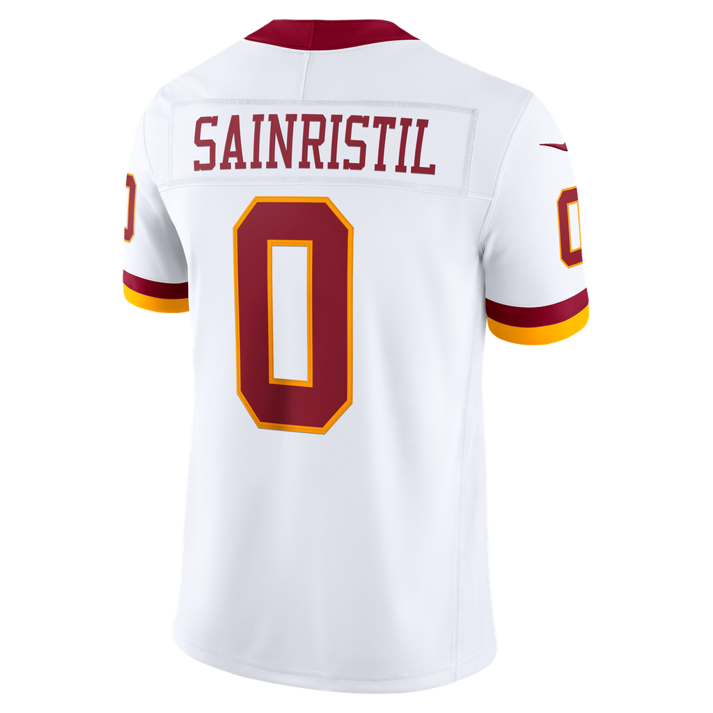 Mike Sainristil Washington Commanders White Vapor F.U.S.E. Stitched Limited Jersey