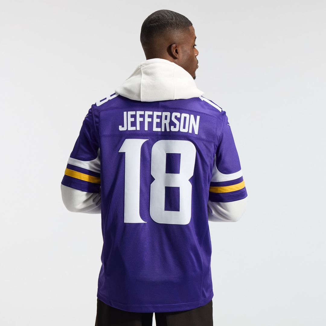 Justin Jefferson Minnesota Vikings White Alternate Vapor F.U.S.E. Stitched Limited Jersey