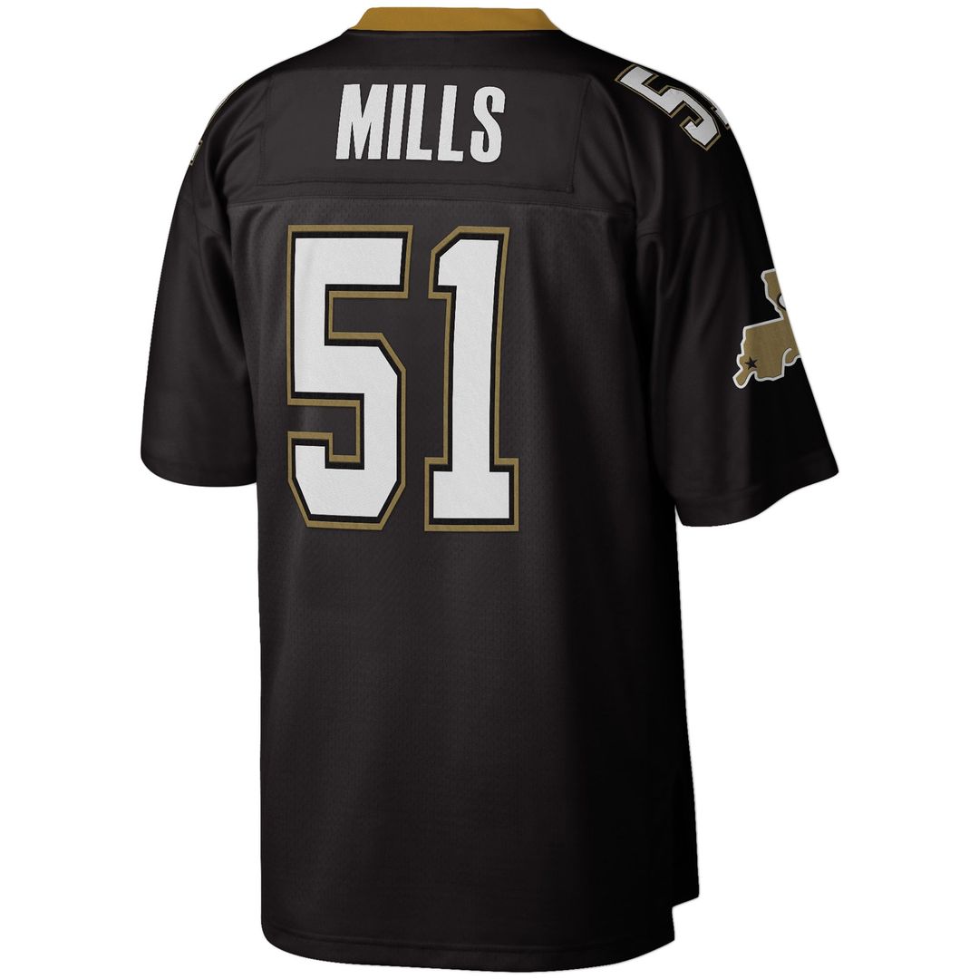 Sam Mills New Orleans Saints Black Legacy Replica Jersey