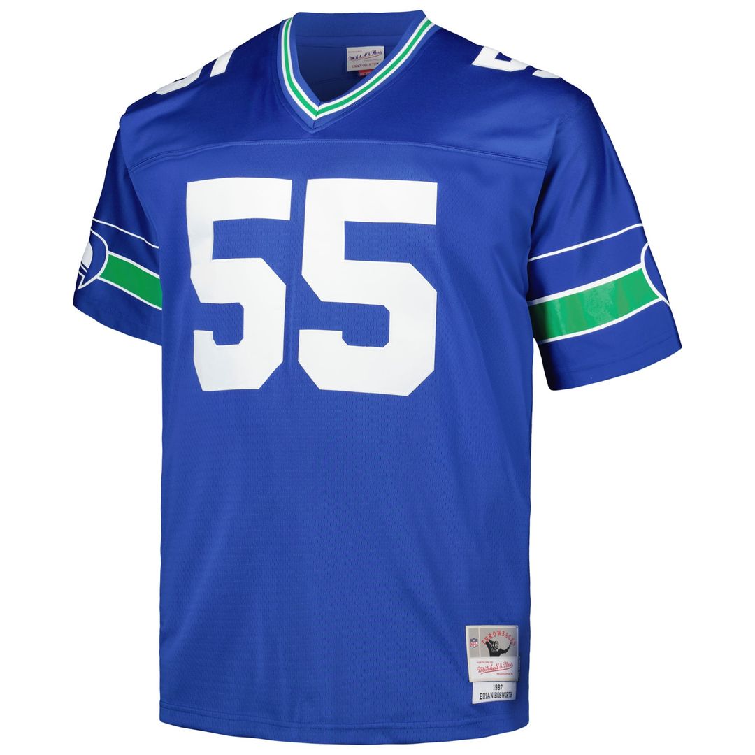 Brian Bosworth Seattle Seahawks Royal Big & Tall 1987 Legacy Retired Player Jersey