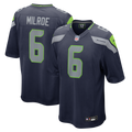 Jalen Milroe Seattle Seahawks College Navy Team Game Jersey