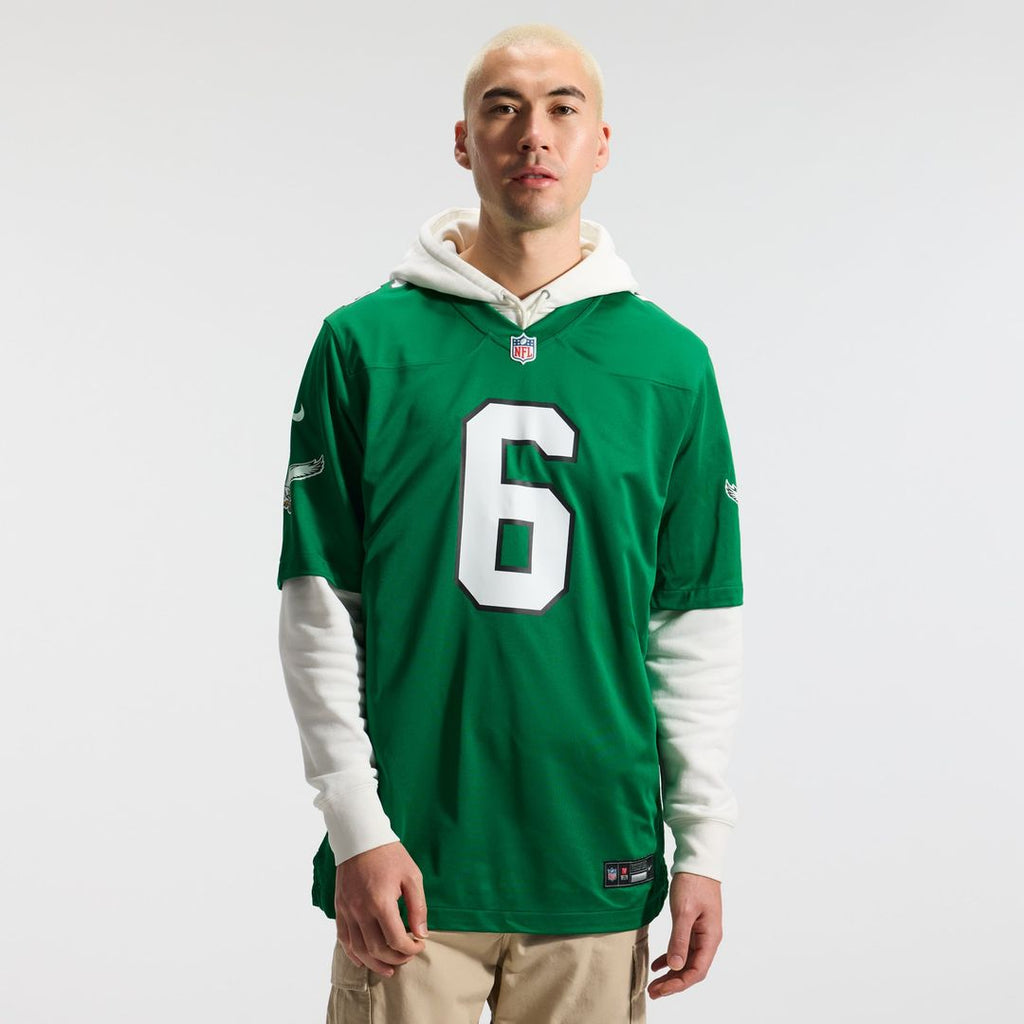 DeVonta Smith Philadelphia Eagles Kelly Green Alternate Game Player Jersey