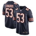 TJ Edwards Chicago Bears Navy Game Player Jersey