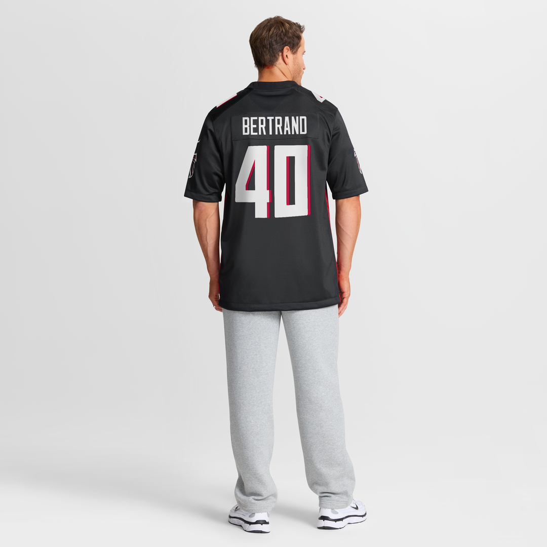 JD Bertrand Atlanta Falcons Black Team Game Jersey