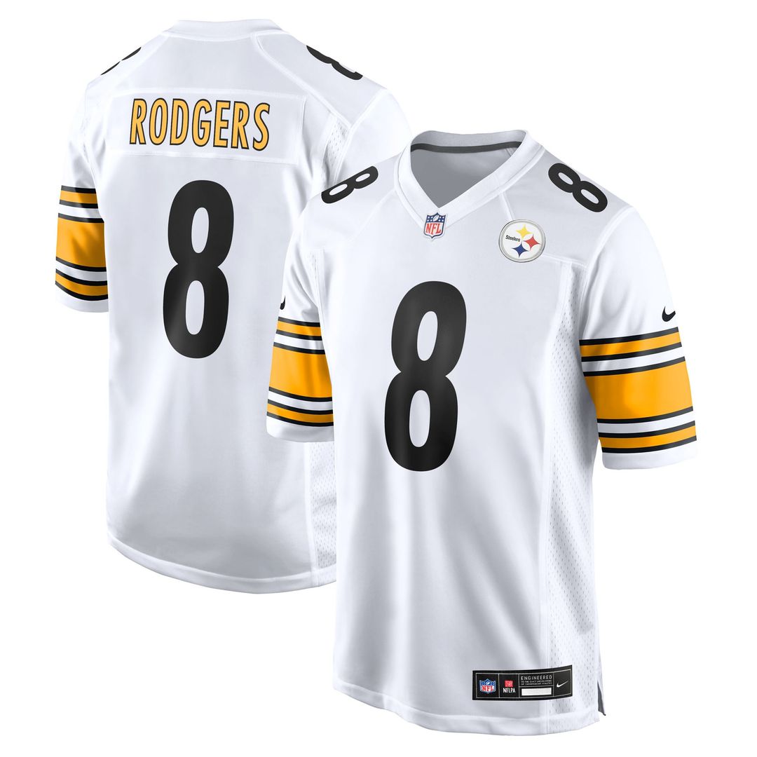 Aaron Rodgers Pittsburgh Steelers Black Game Jersey