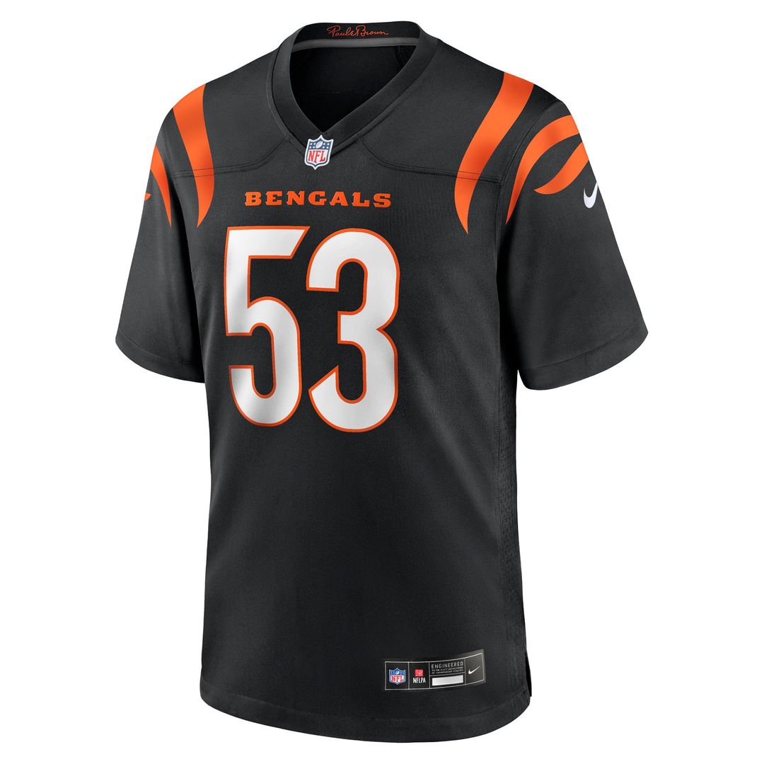 Boye Mafe Cincinnati Bengals Black Team Game Jersey