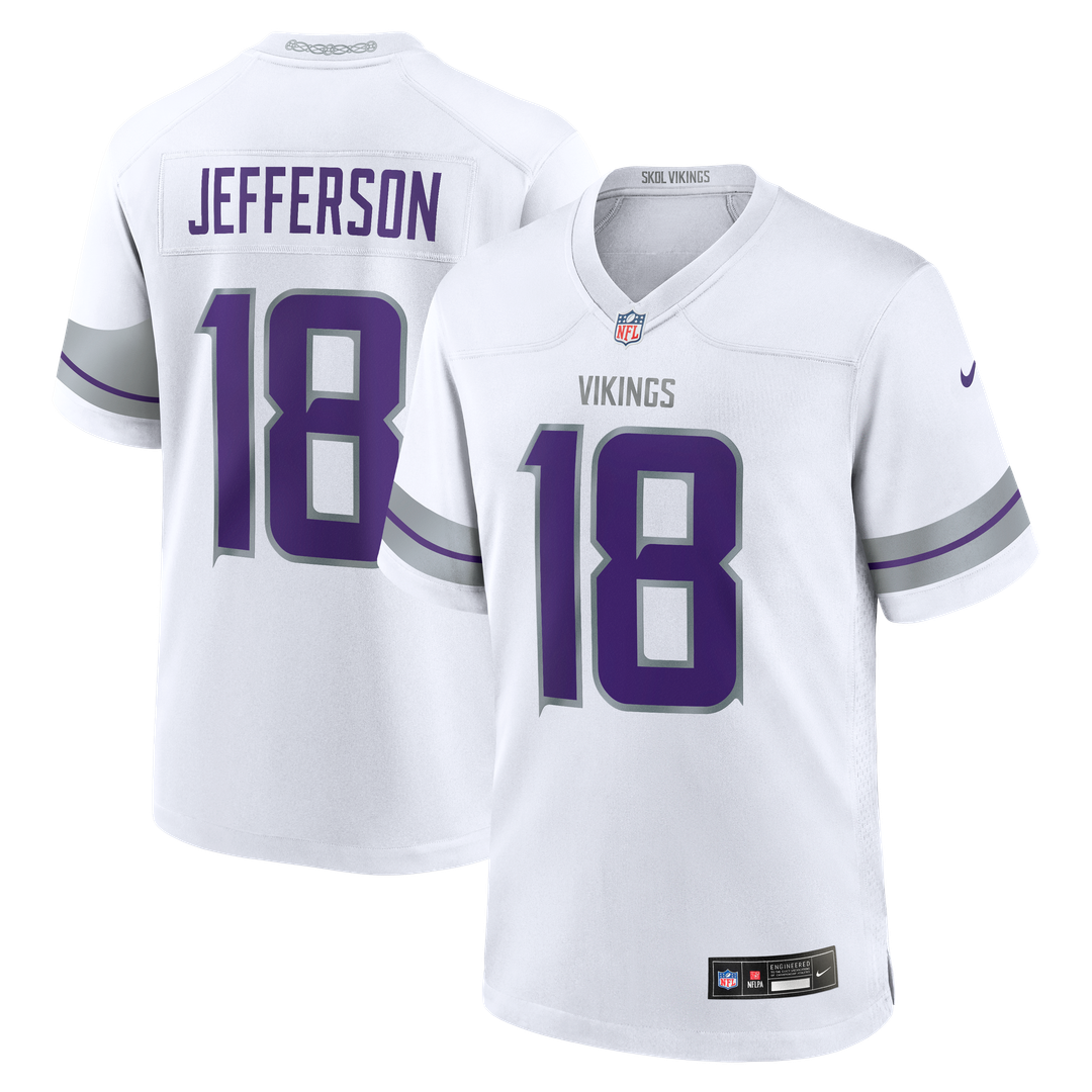 Justin Jefferson Minnesota Vikings White Alternate Game Player Jersey