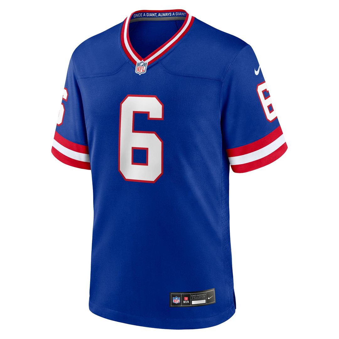 Jaxson Dart New York Giants Royal Alternate 2 Classic Game Jersey