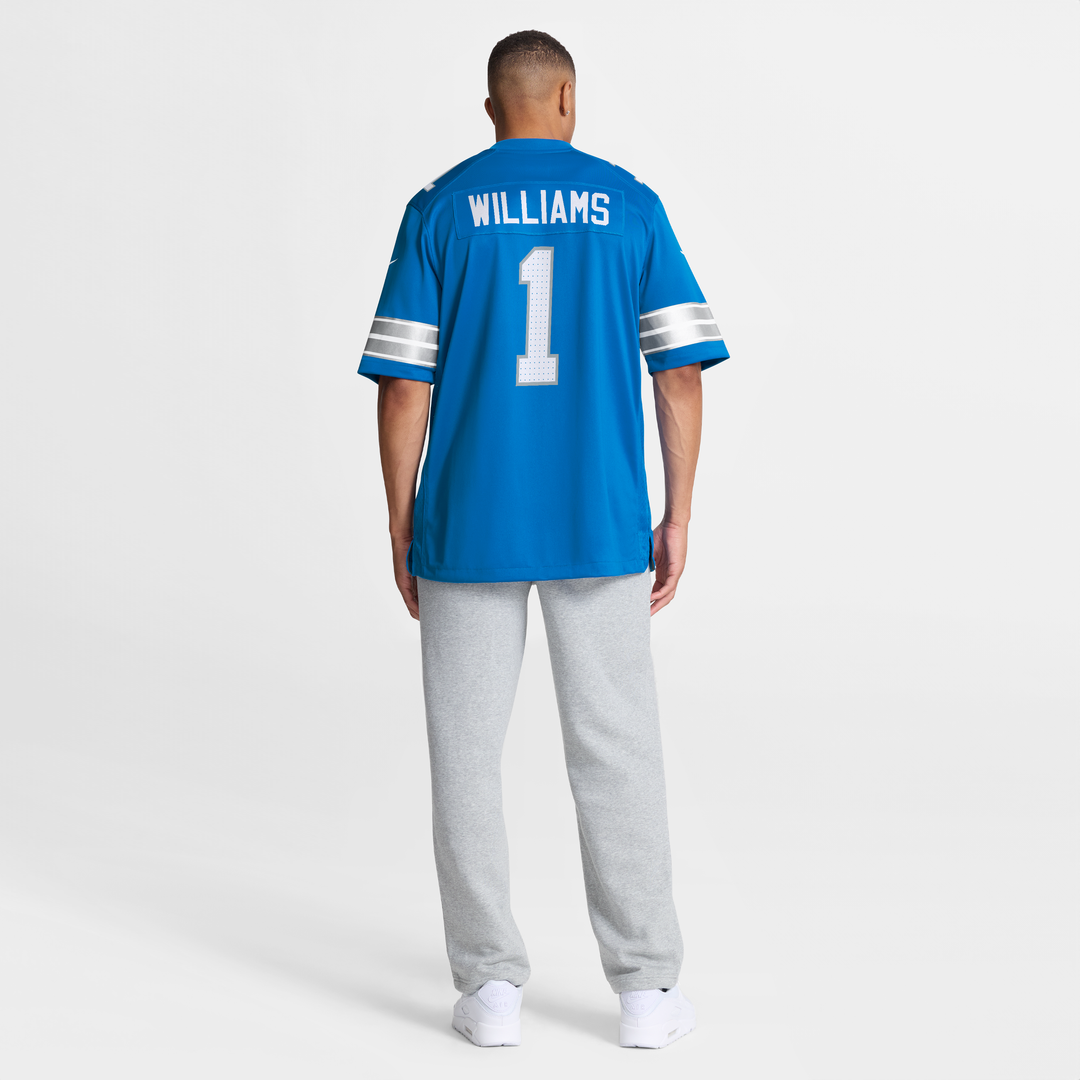 Jameson Williams Detroit Lions Blue Game Player Jersey