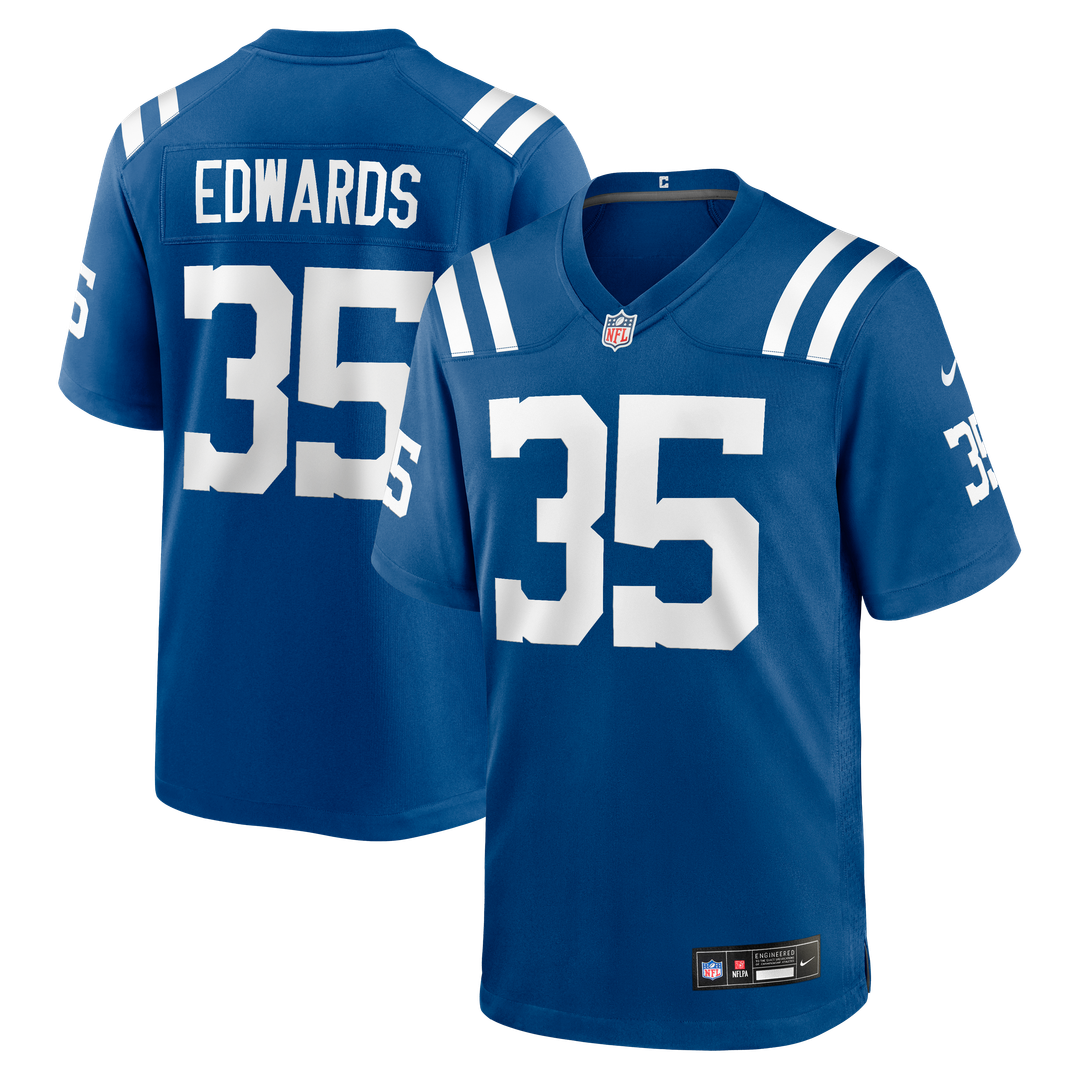 Johnathan Edwards Indianapolis Colts Royal Team Game Jersey