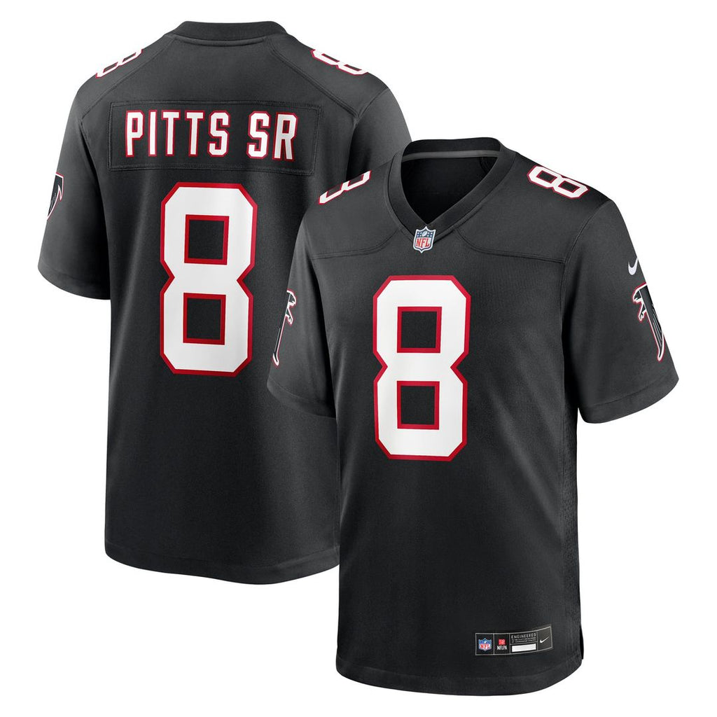 Kyle Pitts Sr. Atlanta Falcons Black Alternate Game Jersey