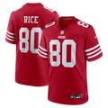 Jerry Rice San Francisco 49ers Scarlet Retired Team Player Game Jersey