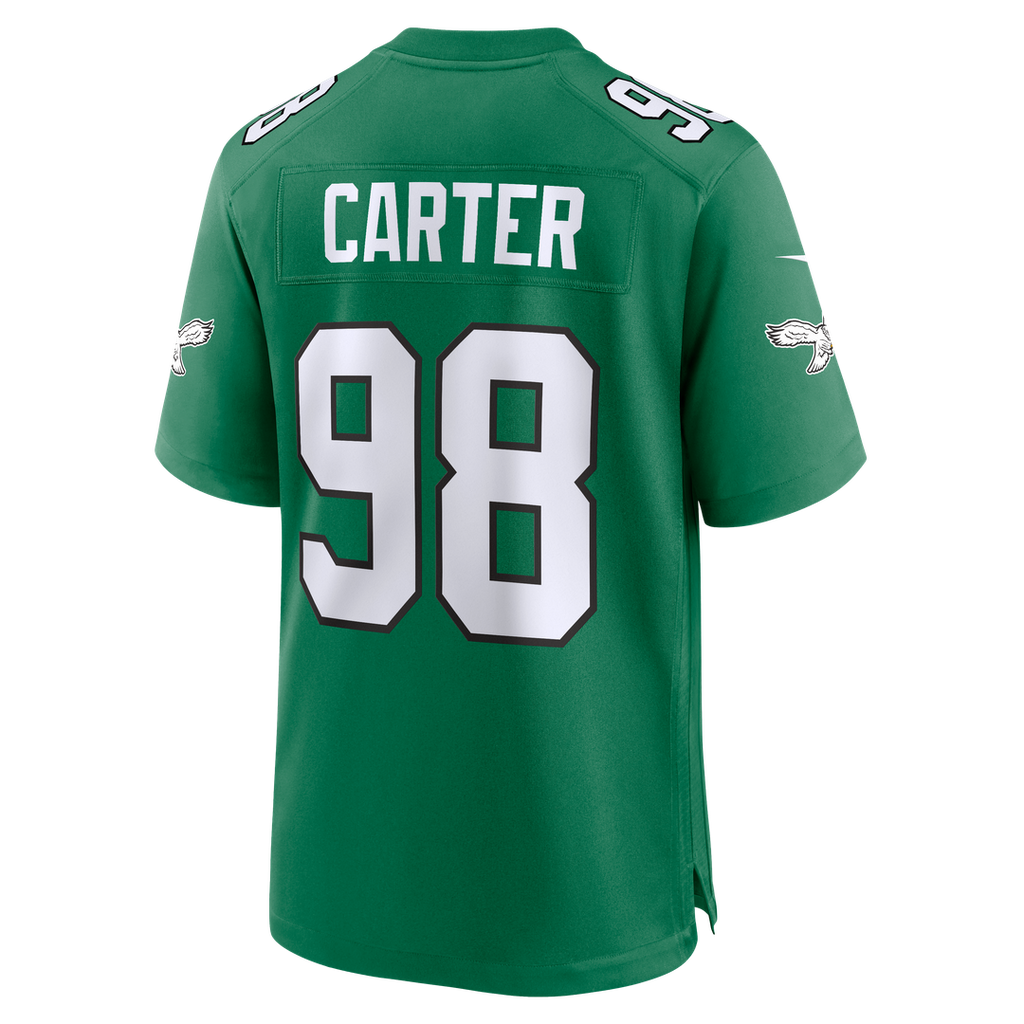 Jalen Carter Philadelphia Eagles Midnight Green Team Game Jersey