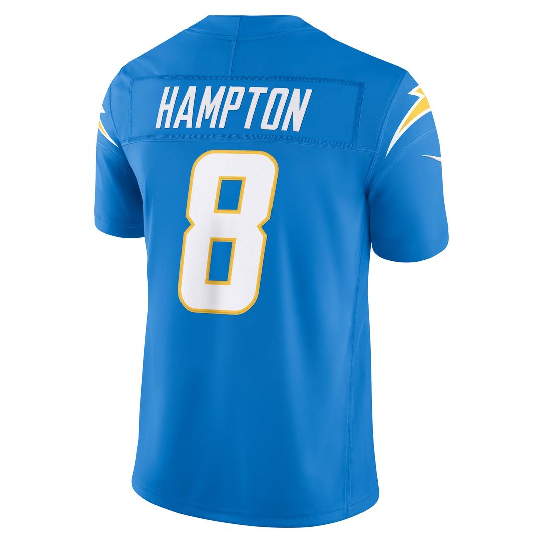 Omarion Hampton Los Angeles Chargers Powder Blue Team Vapor F.U.S.E. Stitched Limited Jersey