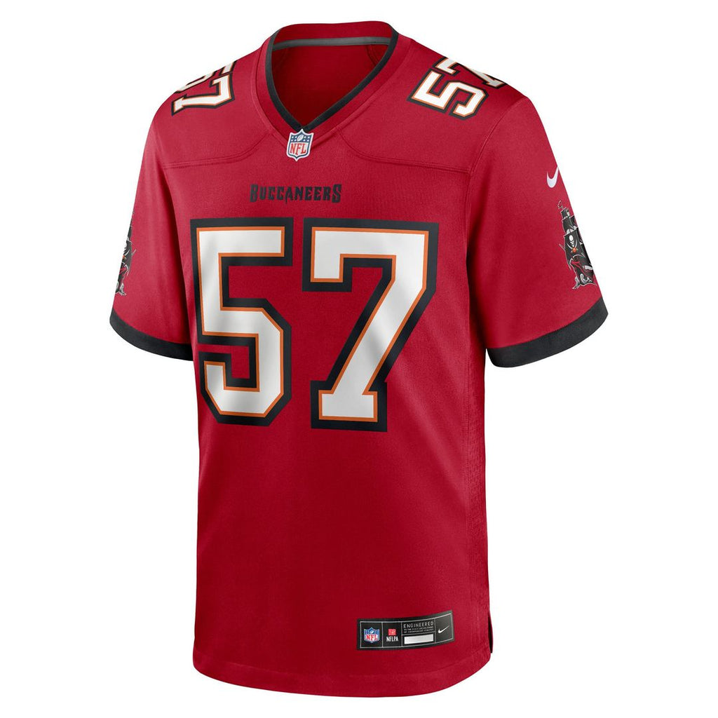 John Bullock Tampa Bay Buccaneers Red Team Game Jersey