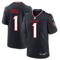 Tank Dell Houston Texans Navy Team Game Jersey