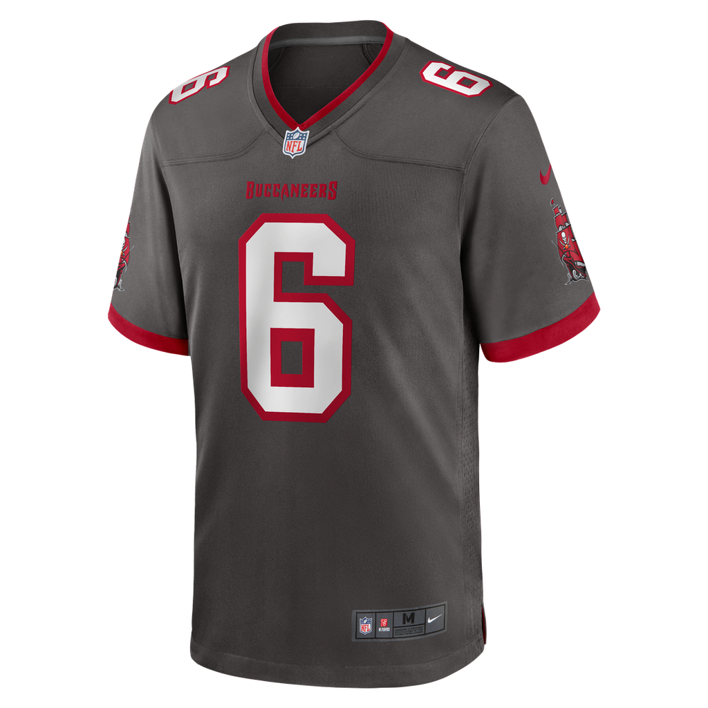 Baker Mayfield Tampa Bay Buccaneers Pewter Alternate Game Player Jersey