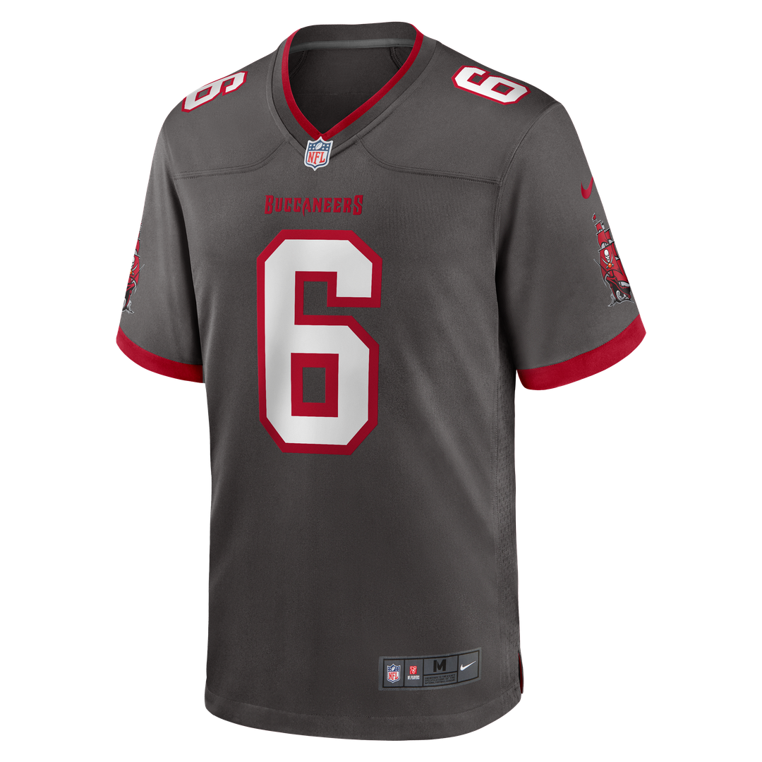 Baker Mayfield Tampa Bay Buccaneers Pewter Alternate Game Player Jersey
