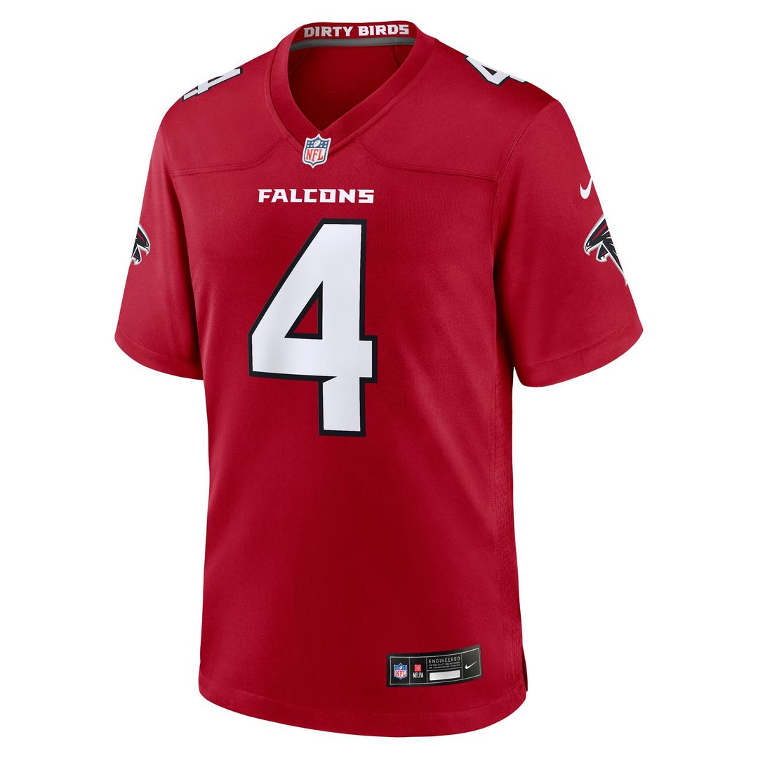 Jahan Dotson Atlanta Falcons Red Team Game Jersey