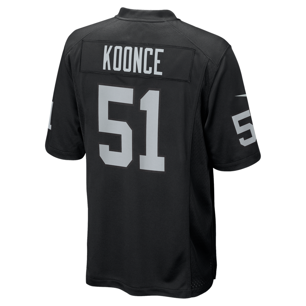Malcolm Koonce Las Vegas Raiders Black Game Jersey