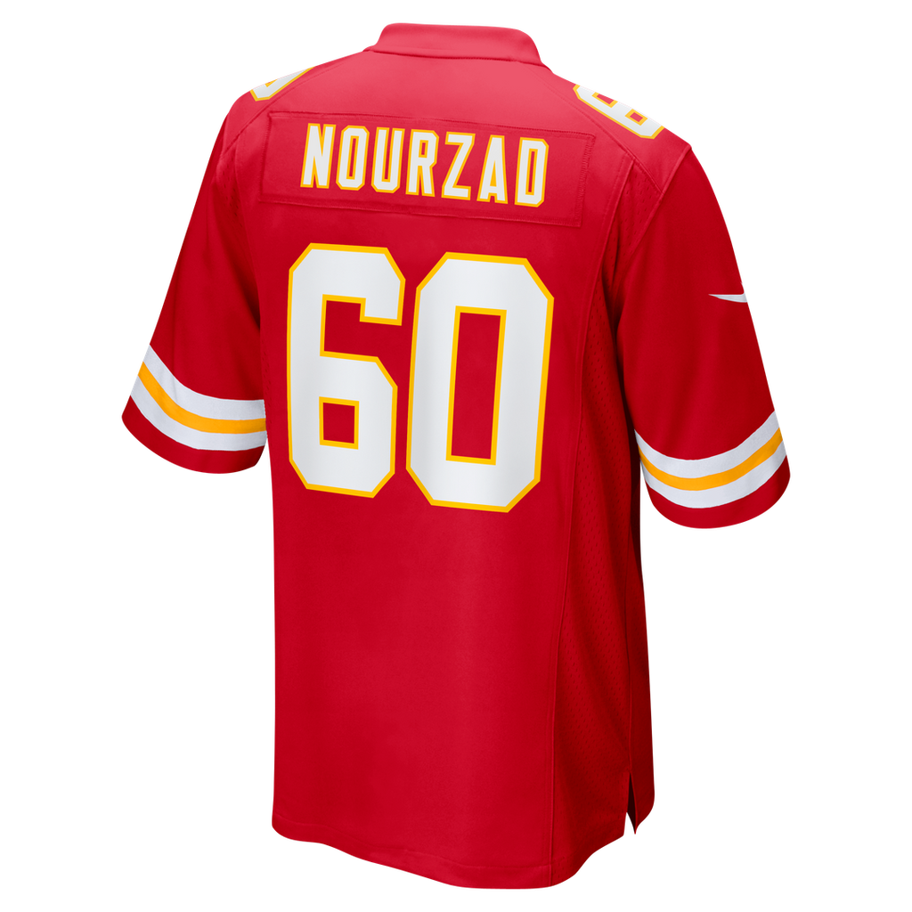 Hunter Nourzad Kansas City Chiefs Red Game Jersey