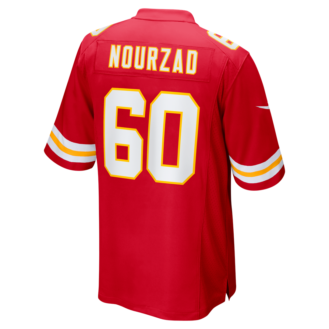 Hunter Nourzad Kansas City Chiefs Red Game Jersey