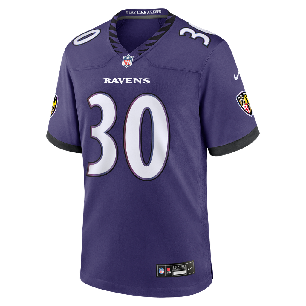 Ryan Eckley Baltimore Ravens Purple Team Game Jersey