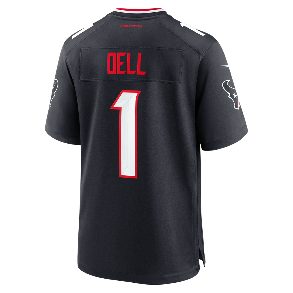 Tank Dell Houston Texans Navy Team Game Jersey
