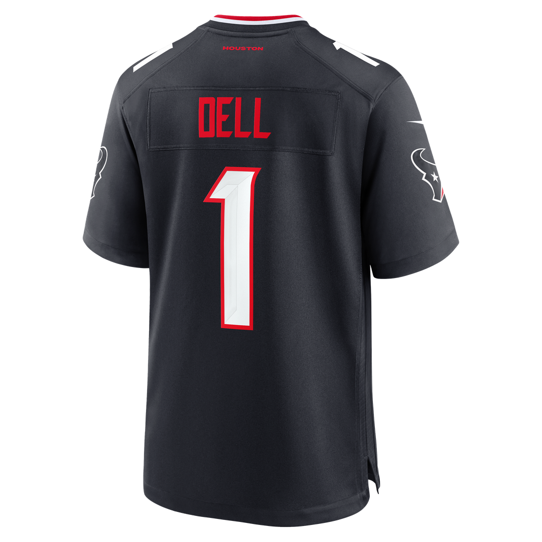 Tank Dell Houston Texans Navy Team Game Jersey