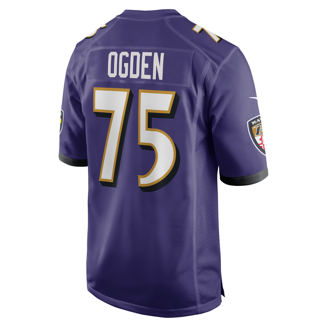 Jonathan Ogden Baltimore Ravens Purple Game Retired Player Jersey