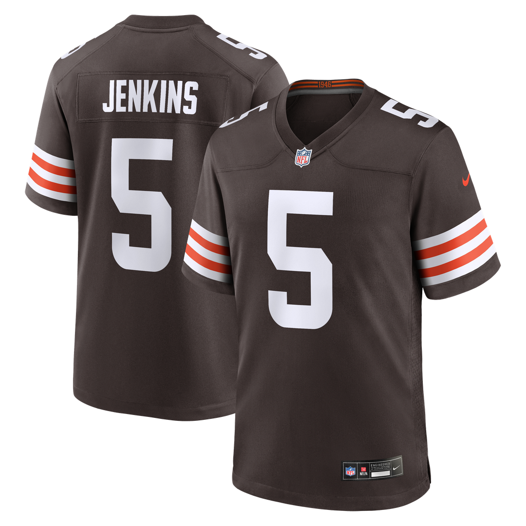 Rayshawn Jenkins Cleveland Browns Brown Team Game Jersey