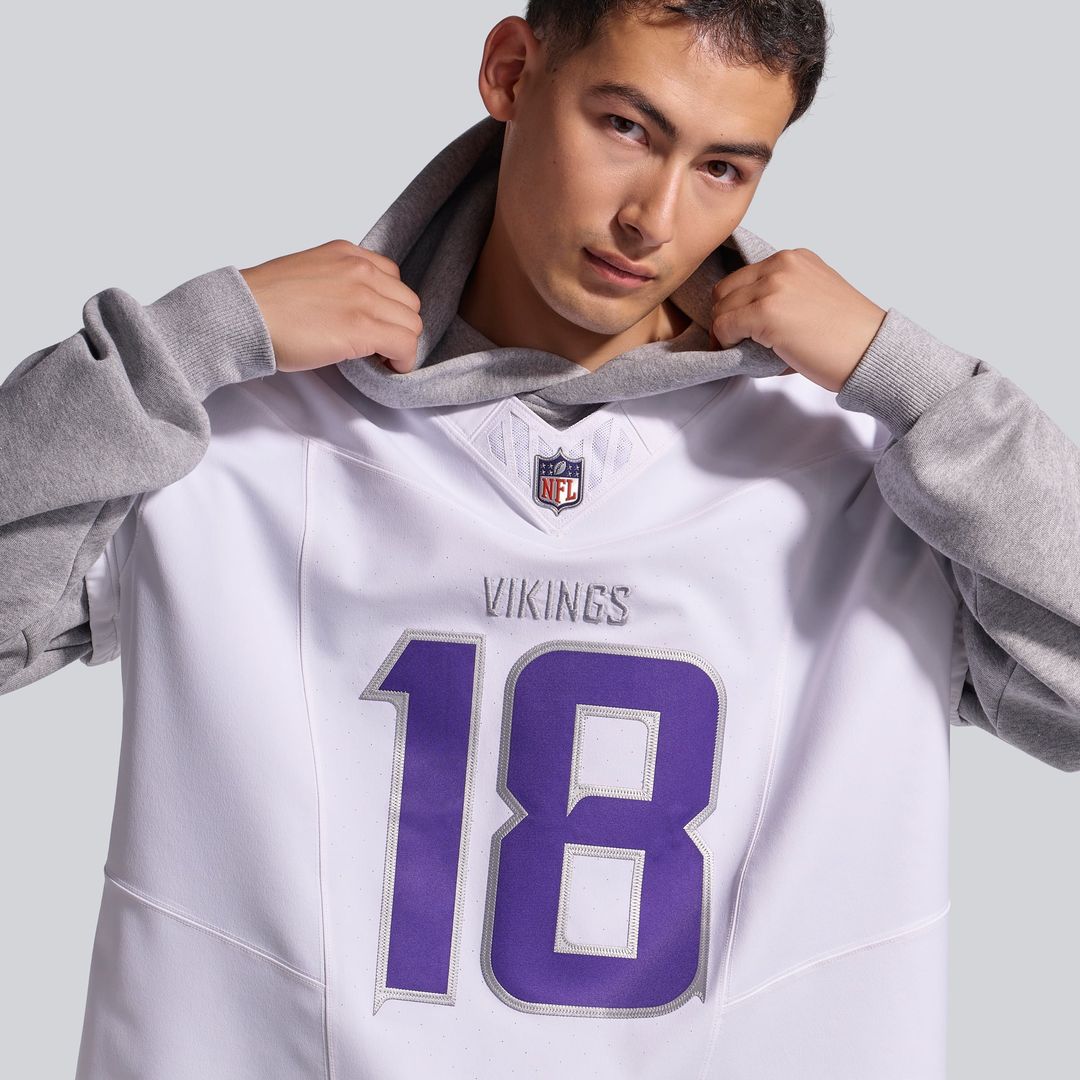 Justin Jefferson Minnesota Vikings White Alternate Vapor F.U.S.E. Elite Player Jersey