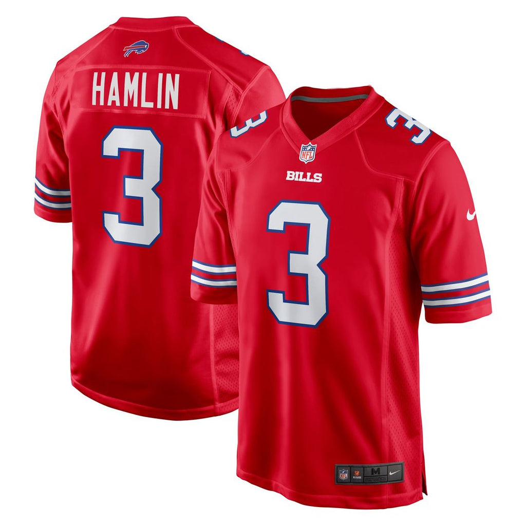 Damar Hamlin Buffalo Bills Red Alternate Game Jersey