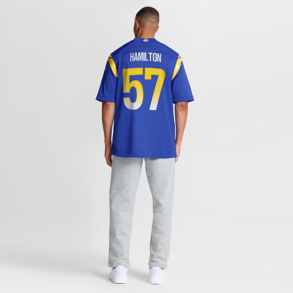Ty Hamilton Los Angeles Rams Royal Team Game Jersey