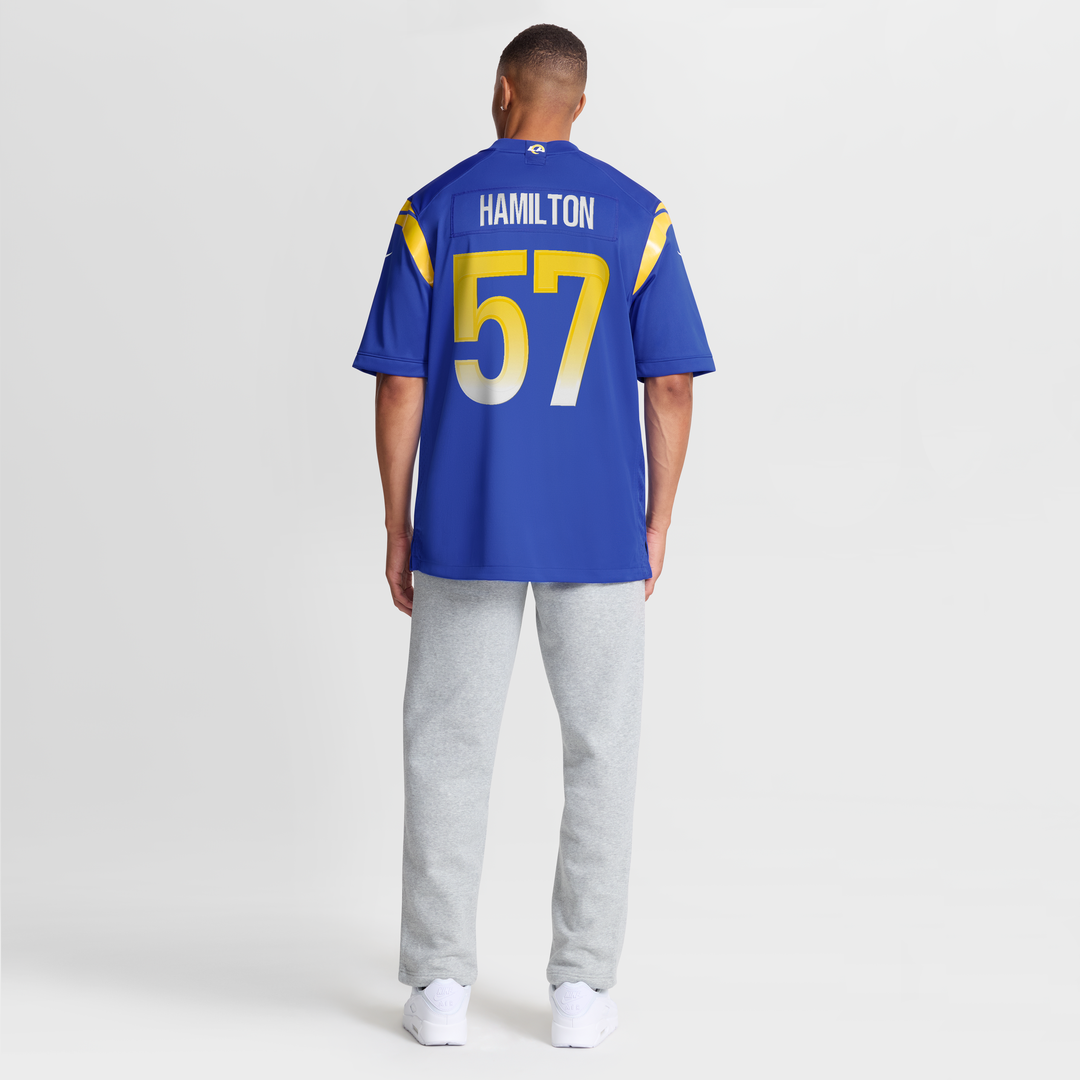 Ty Hamilton Los Angeles Rams Royal Team Game Jersey